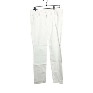 7 For All Mankind Straight Leg Jeans in Clean White Size 32 Denim Jean Revolve